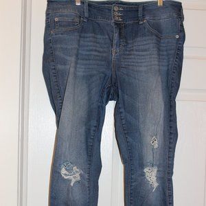 Torrid Premium ripped blue jeans